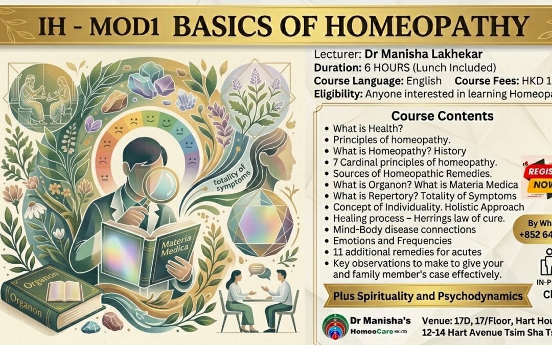 IH MOD1 – BASICS OF HOMEOPATHY