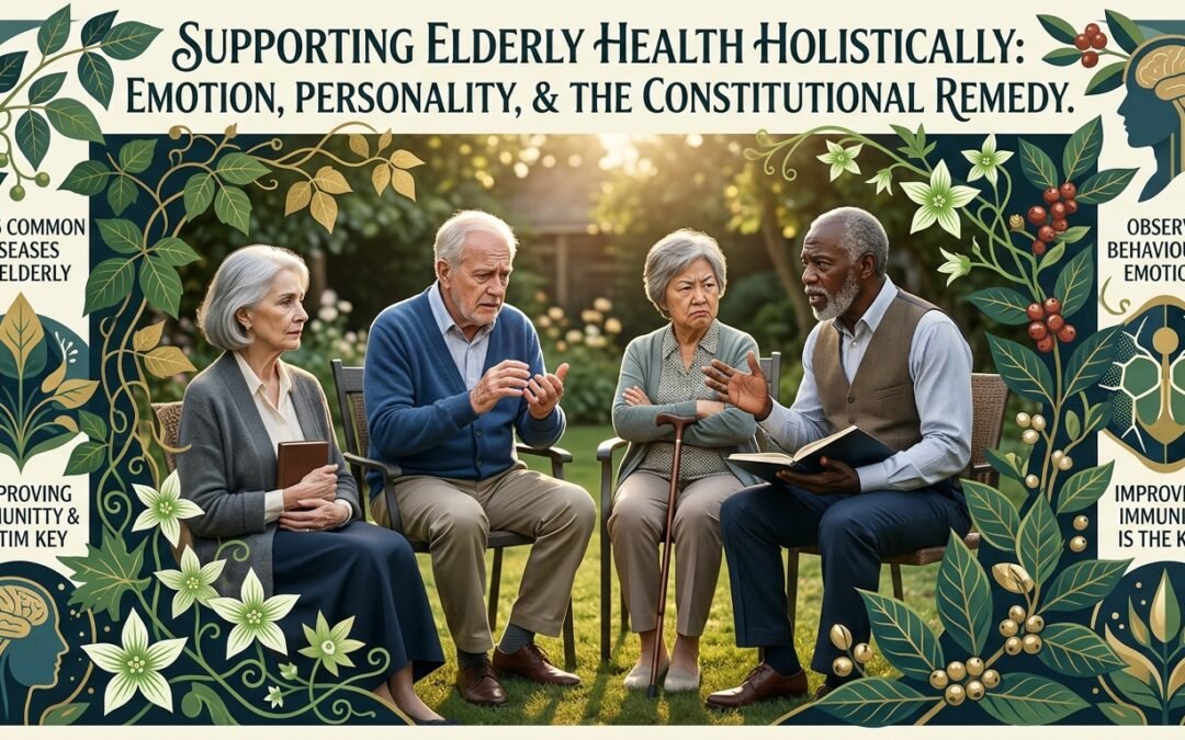 順勢療法長者調理與性格觀察：改善老人情緒，提升自癒力 Homeopathic immunity Elderly Care