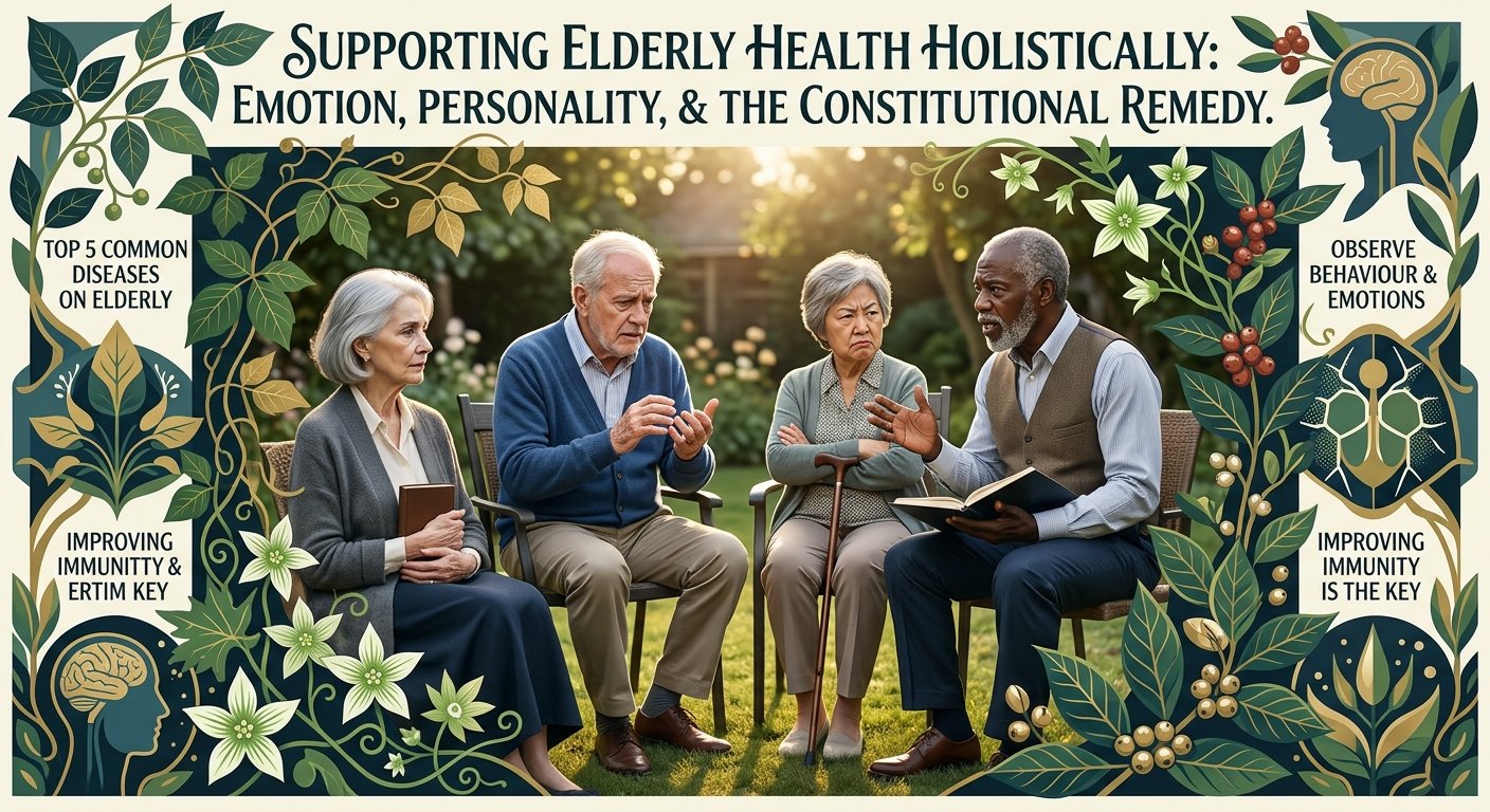順勢療法長者調理與性格觀察：改善老人情緒，提升自癒力 Homeopathic immunity Elderly Care