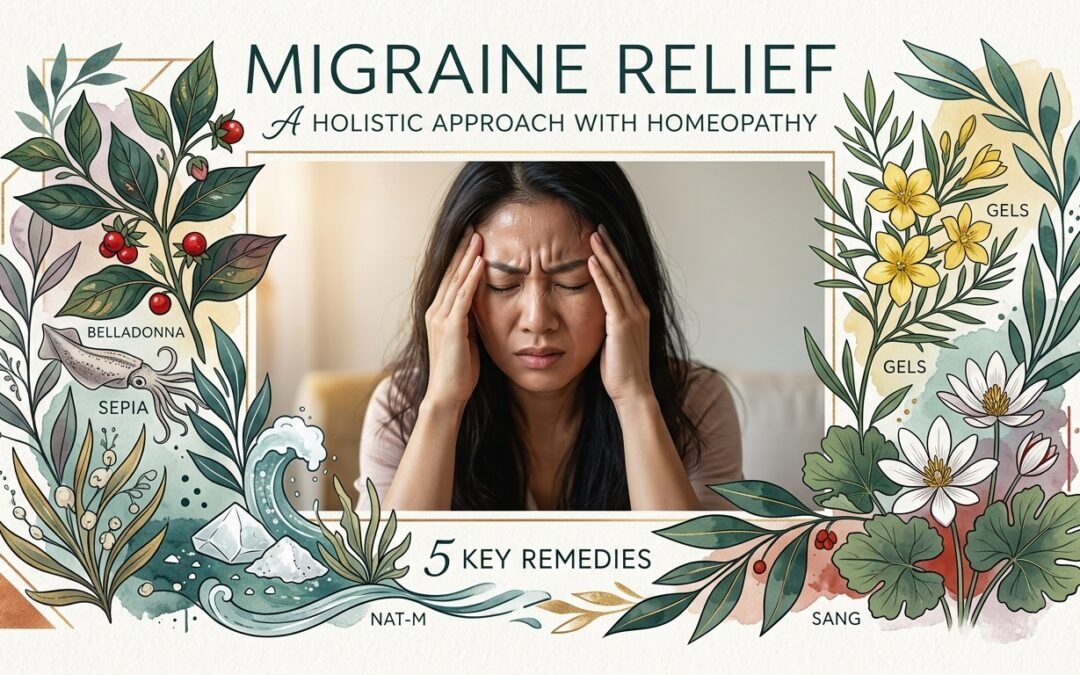 Migraine Relief: A Holistic Approach with Homeopathy五大偏頭痛順勢療法療劑：整體輪廓